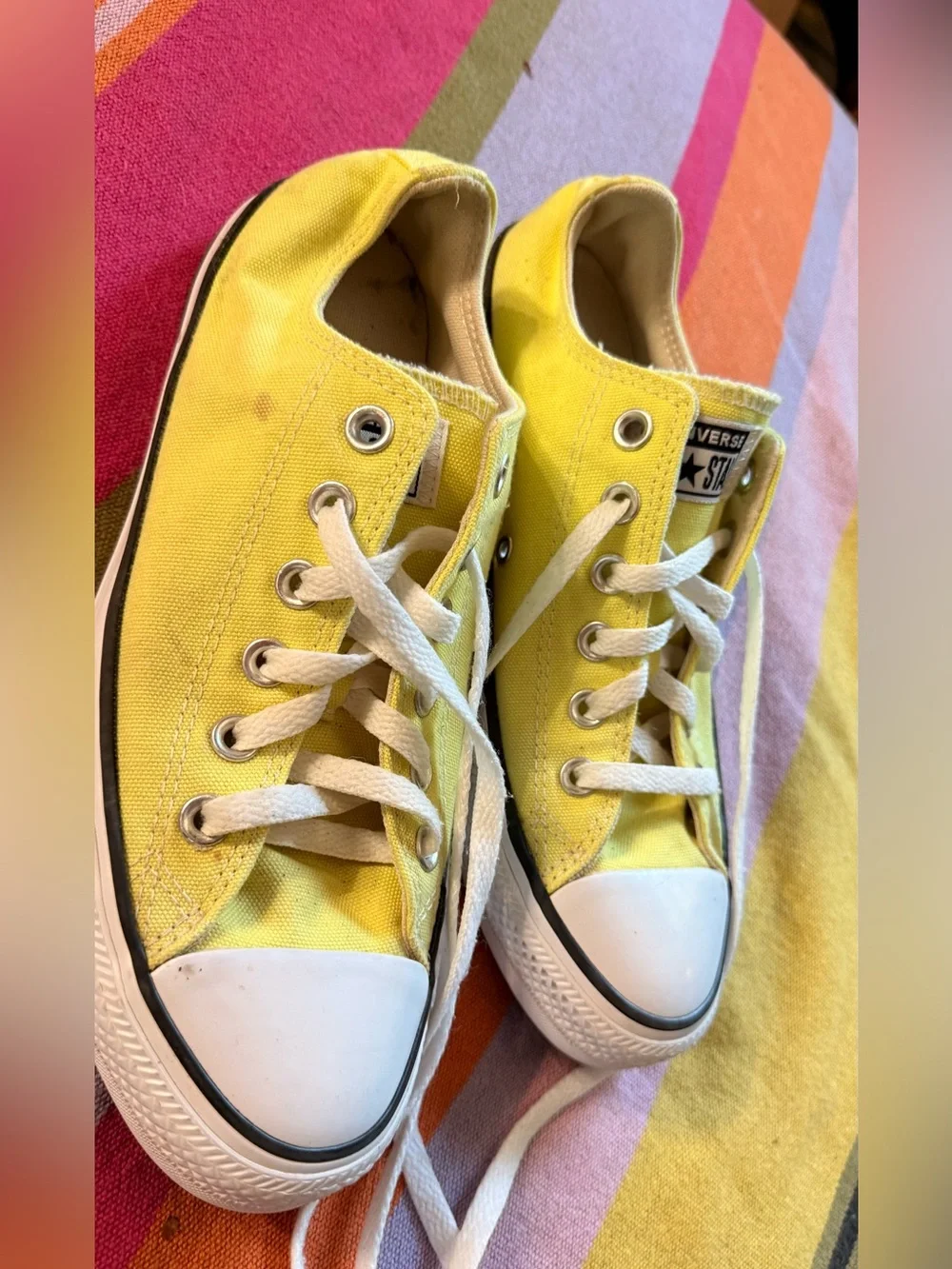 Converse women’s Yellow Low Top Canvas Sneakers